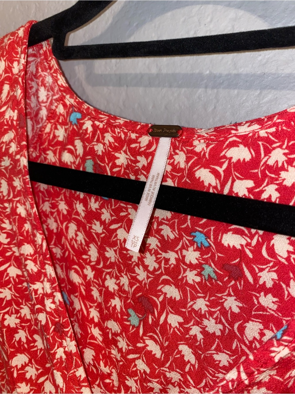Free People Coral Floral Midi Dress - Picture 8 of 13